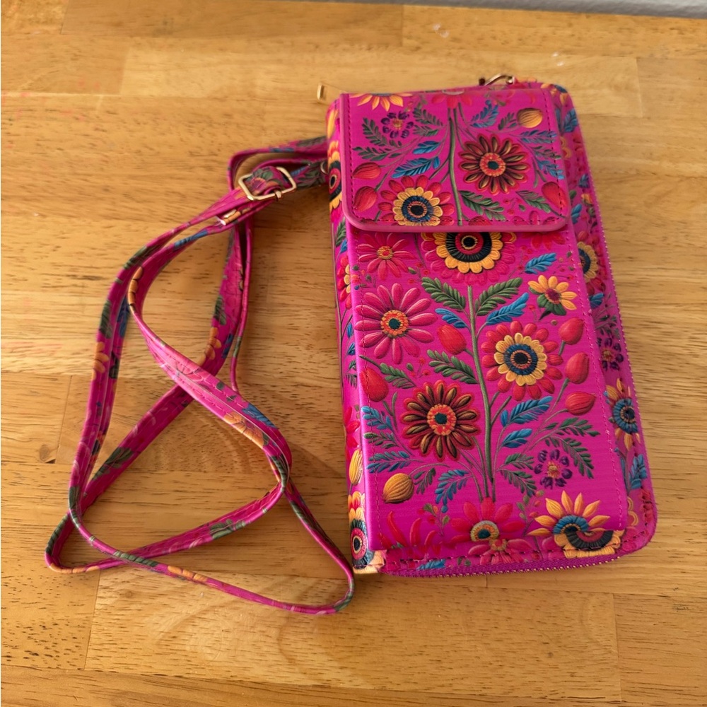 Floral Wallet or Small Bag
